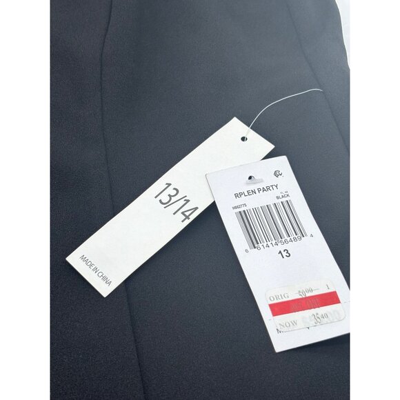 Teeze Me Juniors' Off-The-Shoulder Party Dress, Black, Sz. 13 - Picture 9 of 13